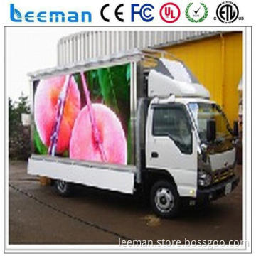 truck led display panel traffic message signs Leeman P10 mobile led advertising vehicle